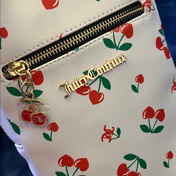 Juicy couture Cream and Red Floral Crossbody Bag - Picture 6 of 6